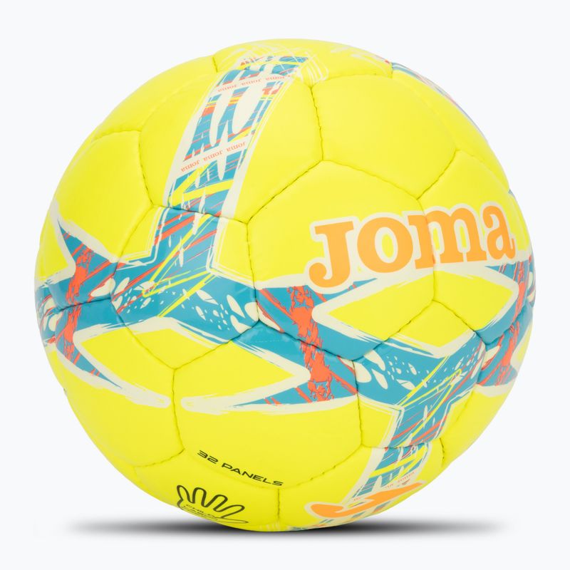 Piłka do piłki nożnej Joma Dali III yellow/fluor turquoise rozmiar 3 2