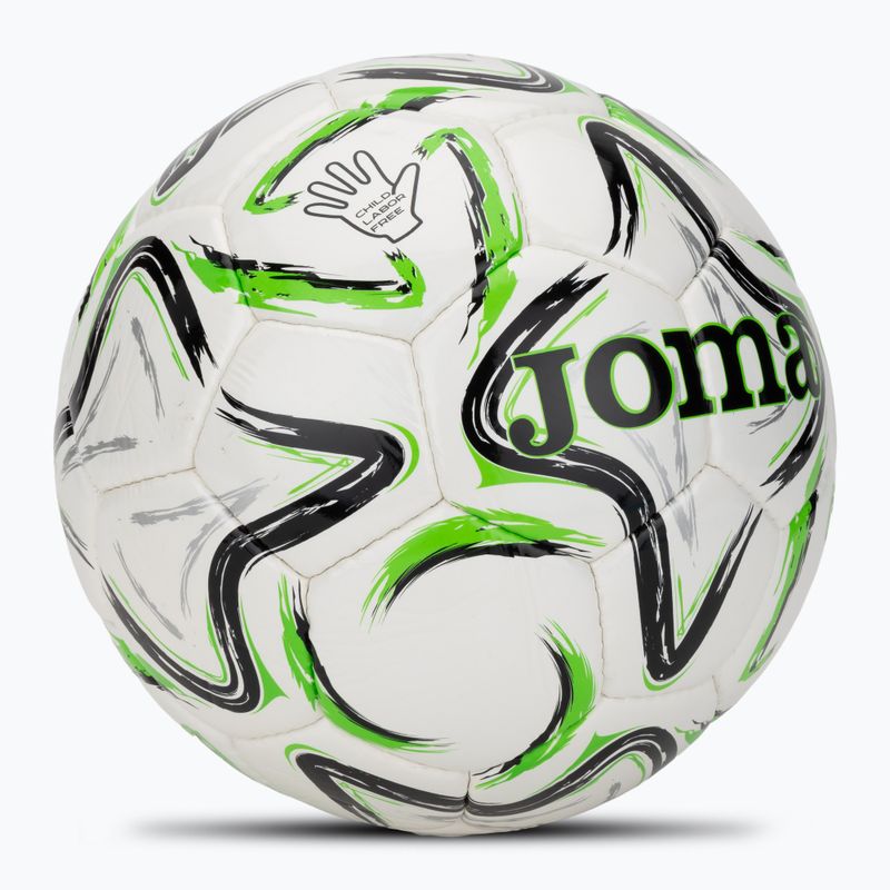 Piłka do piłki nożnej Joma Egeo II black/fluor green rozmiar 5 2