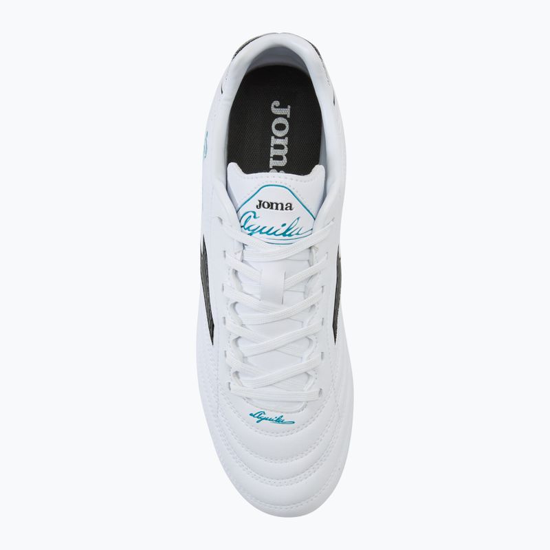 Buty piłkarskie męskie Joma Aguila FG white/black 5