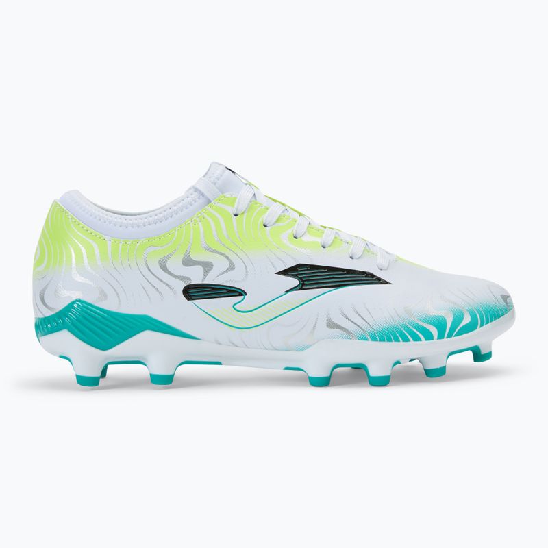 Buty piłkarskie męskie Joma Evolution FG white/turquoise 2