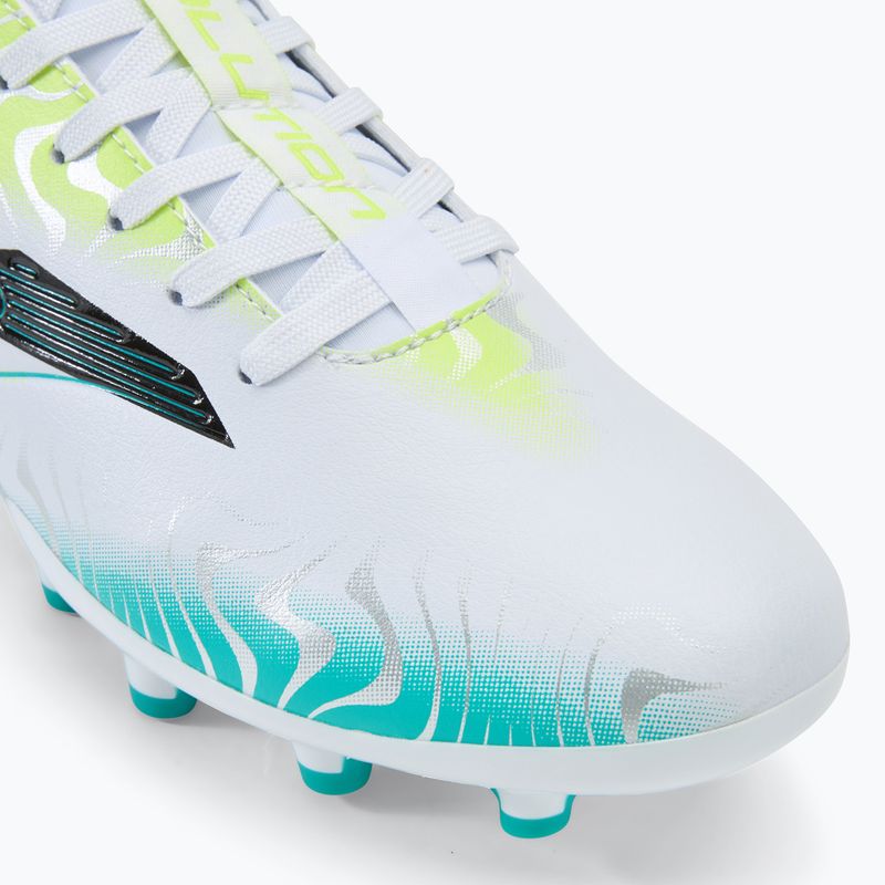 Buty piłkarskie męskie Joma Evolution FG white/turquoise 7