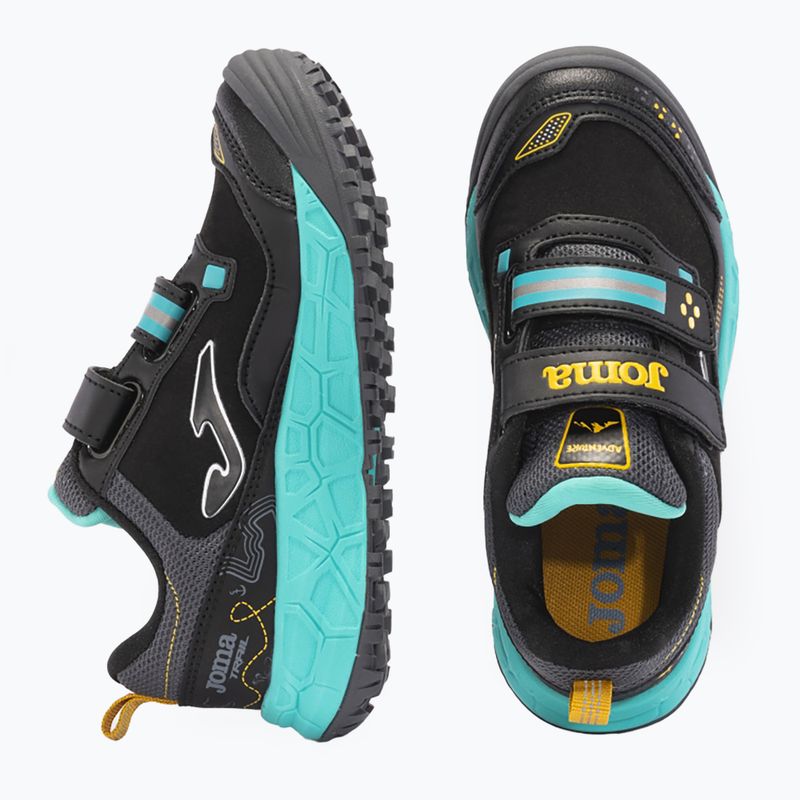 Buty do biegania dziecięce Joma Adventure black/turquoise 11