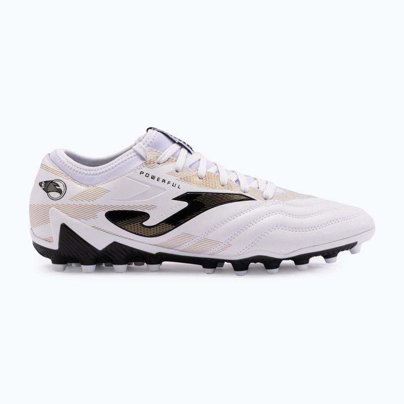 Buty piłkarskie męskie Joma Powerful AG white/gold 8
