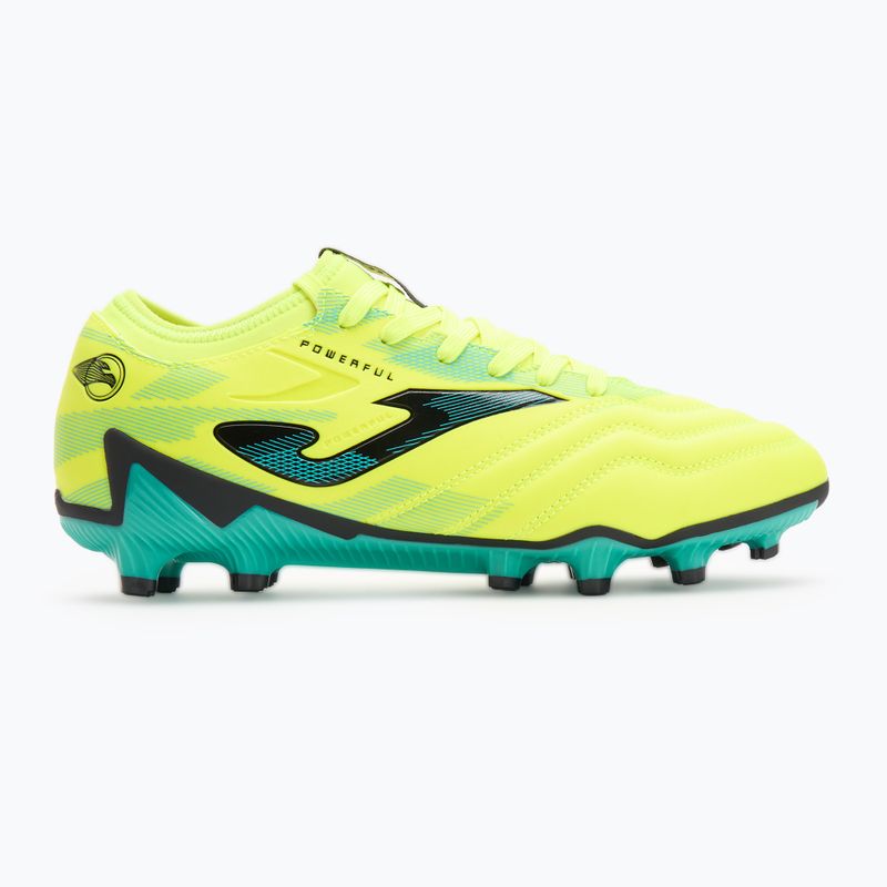 Buty piłkarskie męskie Joma Powerful FG lemon fluor/turquoise 2