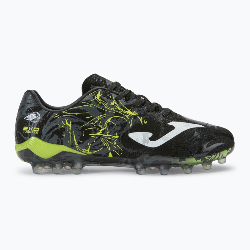 Buty piłkarskie męskie Supercopa AG black/lemon fluor 2
