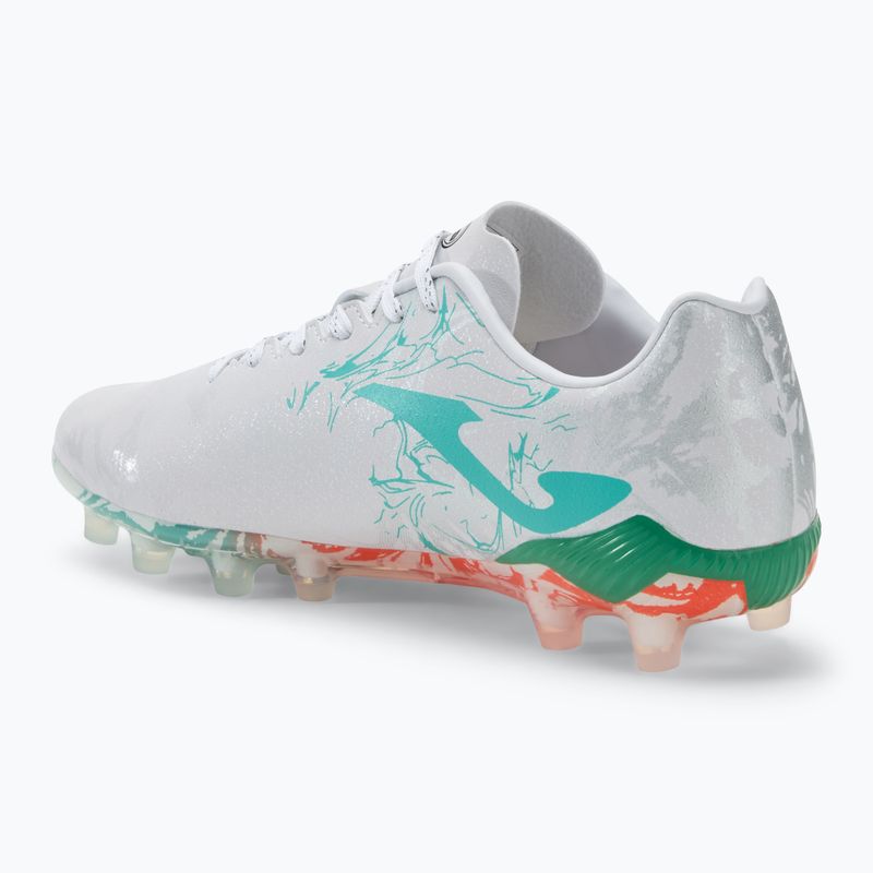 Buty piłkarskie męskie Joma Supercopa FG white/turquoise 3