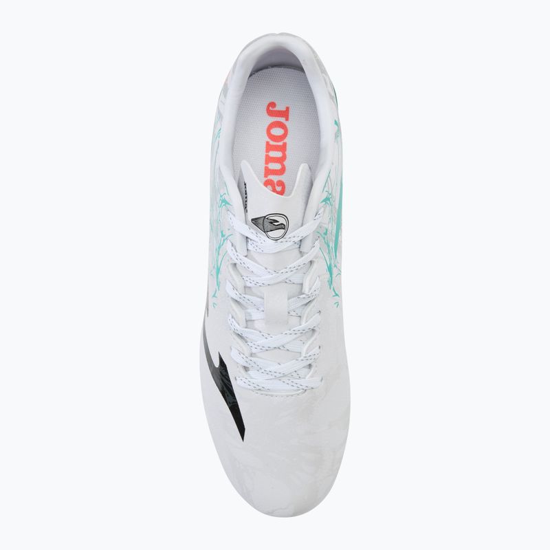 Buty piłkarskie męskie Joma Supercopa FG white/turquoise 5