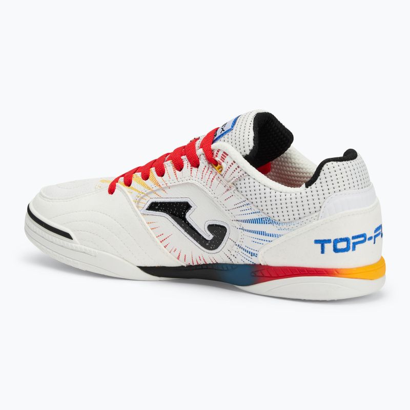 Buty piłkarskie męskie Joma Top Flex IN white/red 3