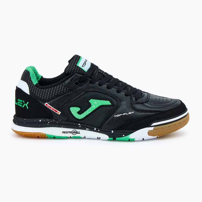 Buty piłkarskie męskie Joma Top Flex Rebound IN black/green 2