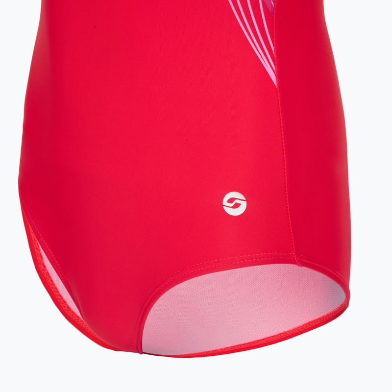 Strój pływacki jednoczęściowy dziecięcy RAS Borneo Classic Back coral 3