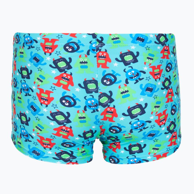 Bokserki pływackie dziecięce RAS Monsters Trunks turquoise 2