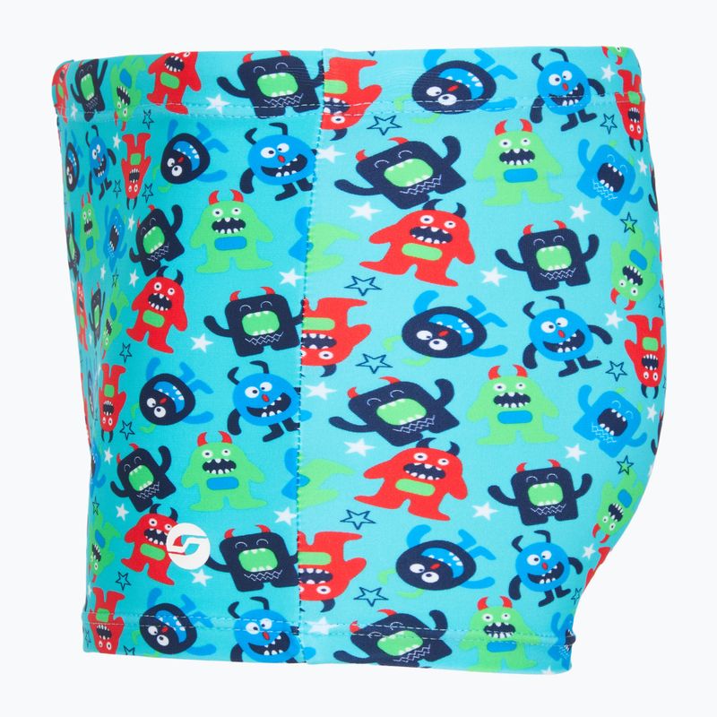 Bokserki pływackie dziecięce RAS Monsters Trunks turquoise 3