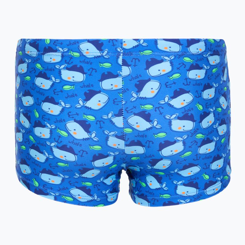 Bokserki pływackie dziecięce RAS Whale Trunks denim blue 2