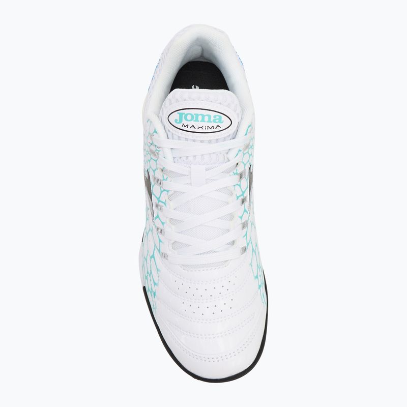 Buty piłkarskie męskie Joma Maxima TF white/turquoise 5