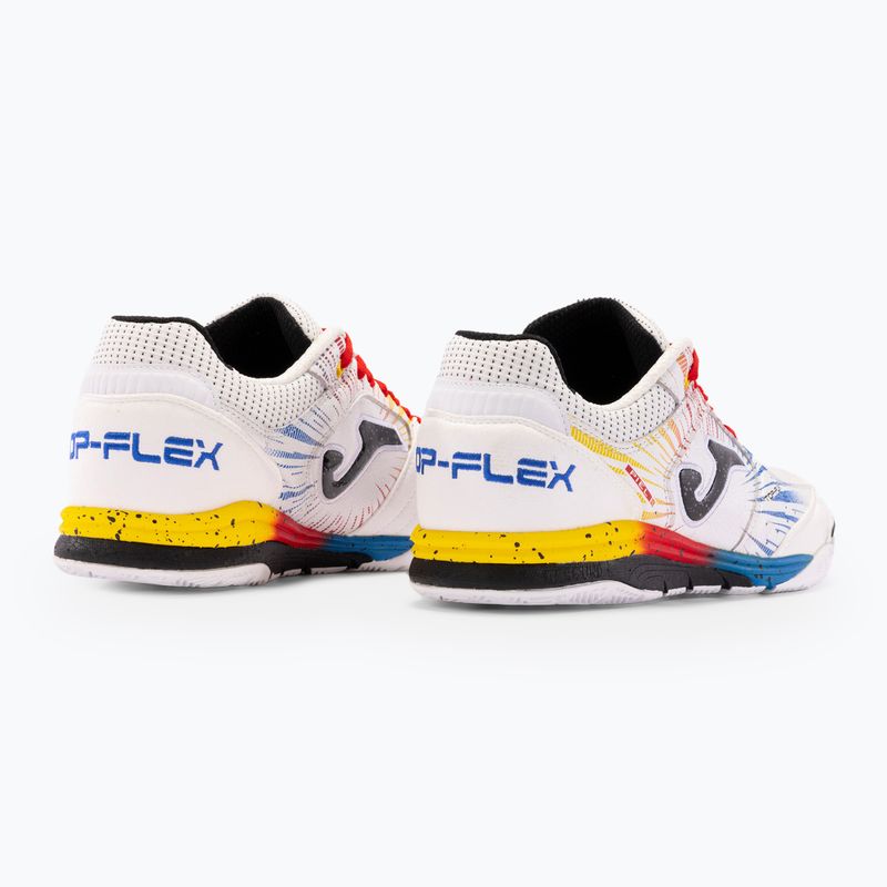 Buty piłkarskie męskie Joma Top Flex Rebound IN white/red 3