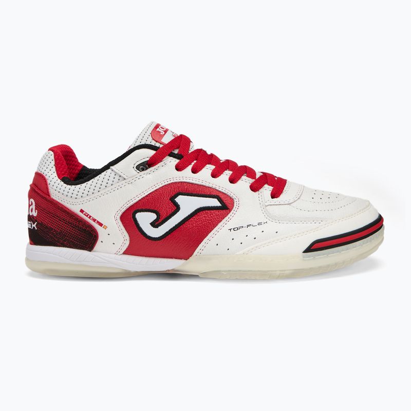 Buty piłkarskie męskie Joma Top Flex IN white/red 2