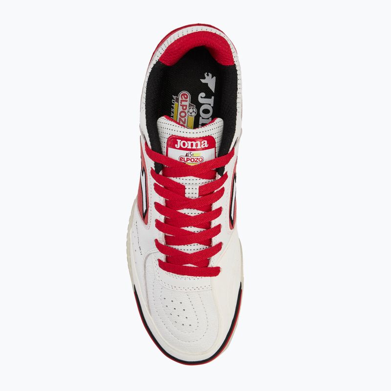 Buty piłkarskie męskie Joma Top Flex IN white/red 5