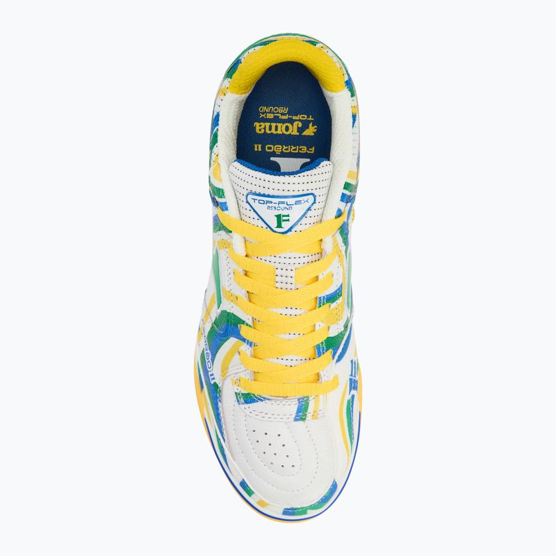 Buty piłkarskie męskie Joma Top Flex IN white/green 5