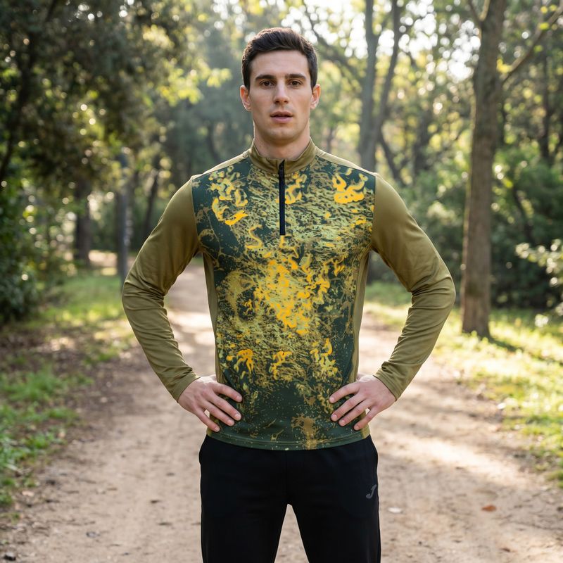 Longsleeve do bieganie męski Joma R-Nature green 9