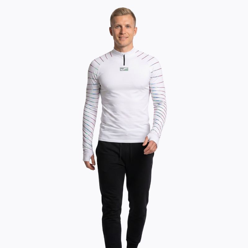 Longsleeve do biegania męski Joma R-Night white 2