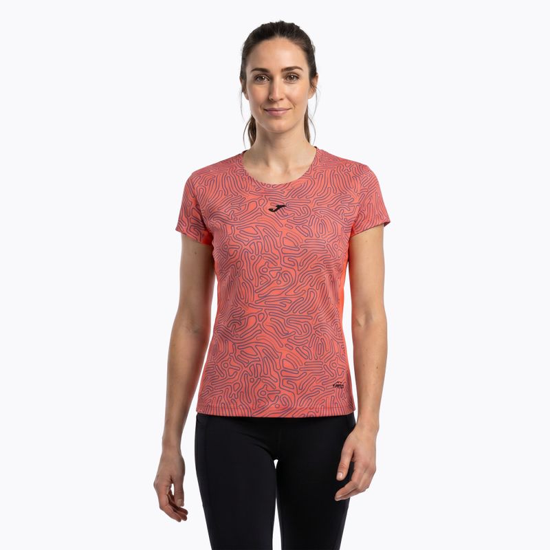 Koszulka do biegania damska Joma R-Nature coral 2