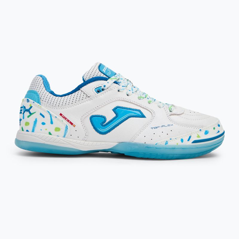 Buty piłkarskie męskie Joma Top Flex IN white/blue 2