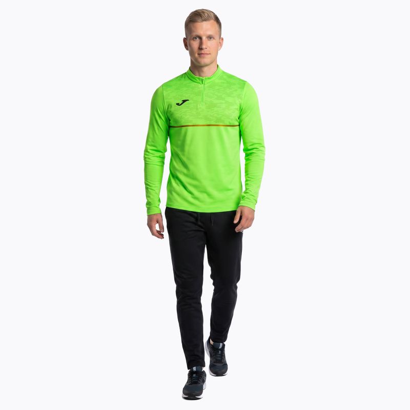 Bluza do biegania męska Joma Record III fluor green 2