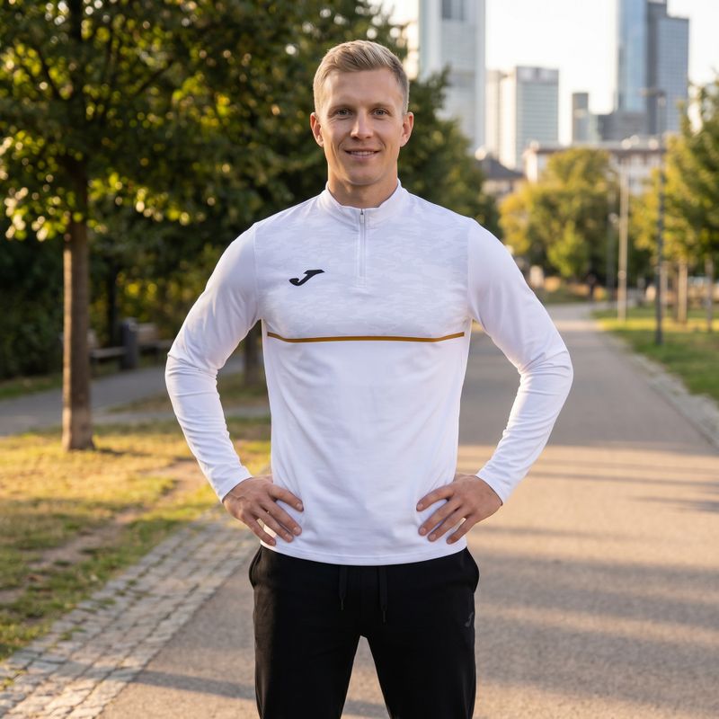 Bluza do biegania męska Joma Record III white 5
