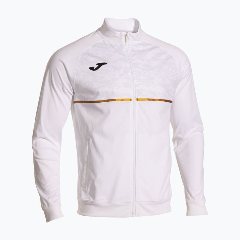Bluza do biegania męska Joma Record III Full Zip white
