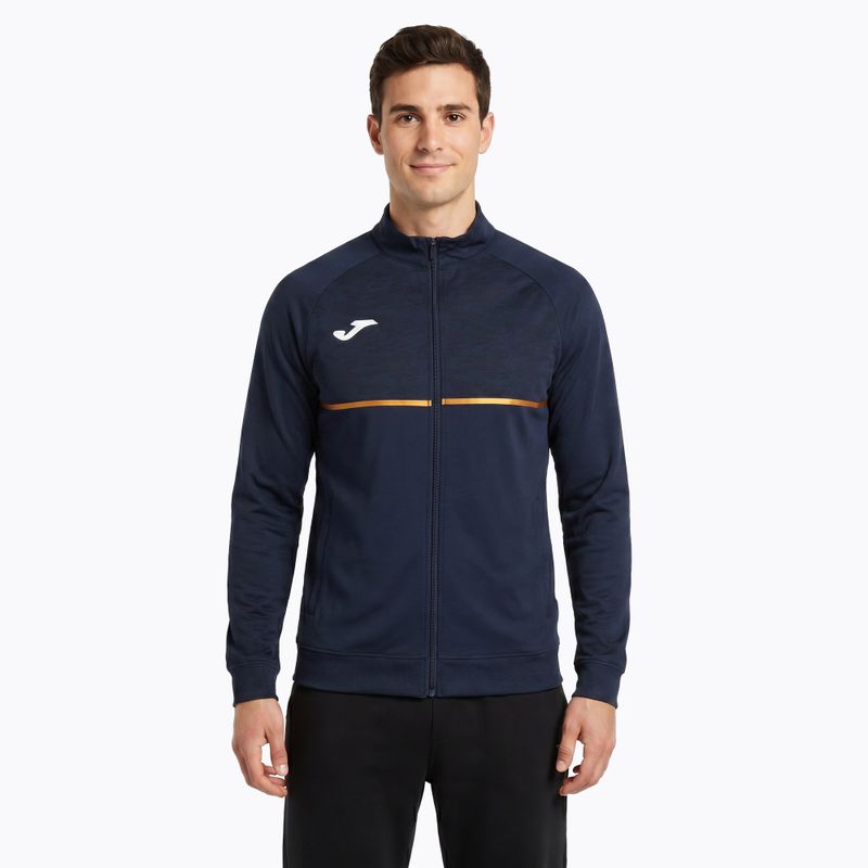 Bluza do biegania męska Joma Record III Full Zip navy