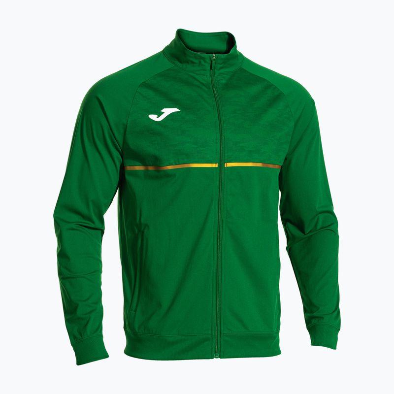 Bluza do biegania męska Joma Record III Full Zip green
