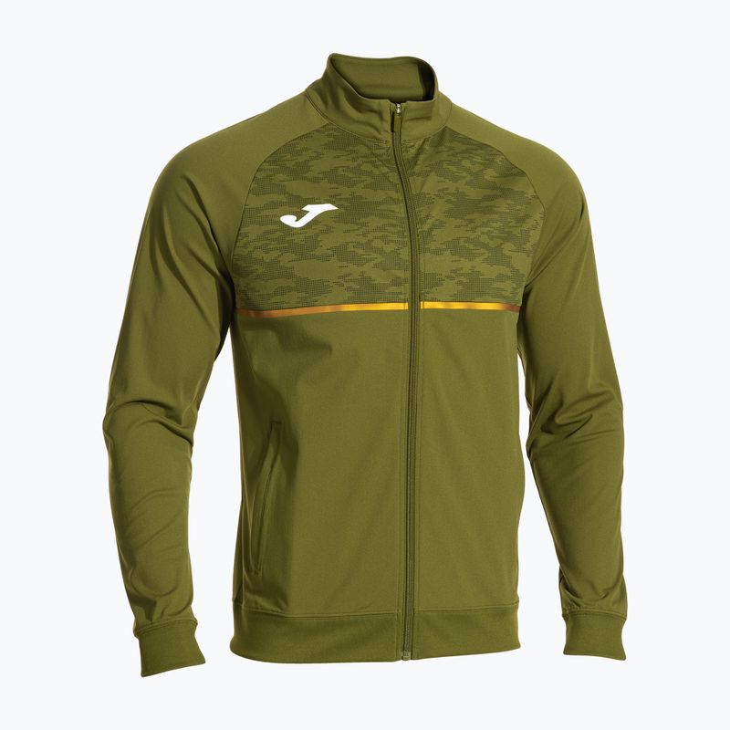 Bluza do biegania męska Joma Record III Full Zip khaki