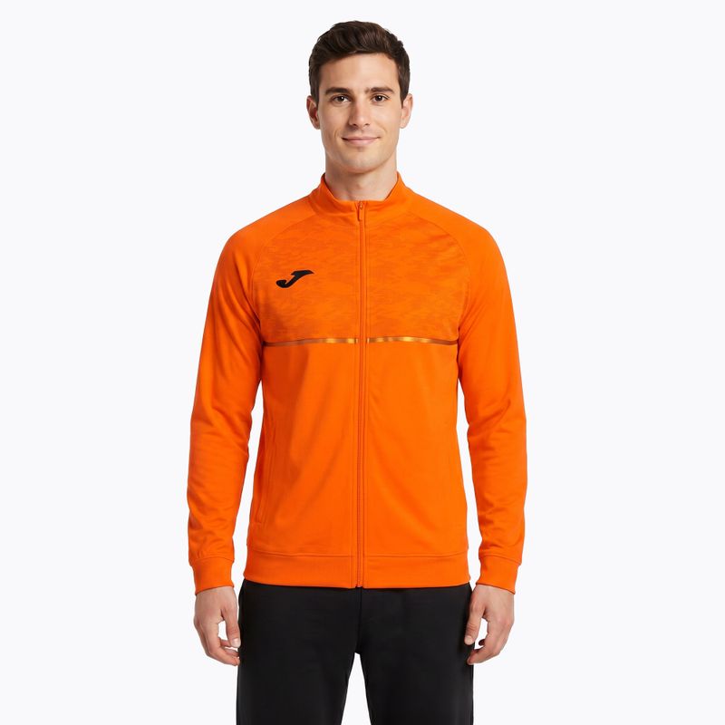 Bluza do biegania męska Joma Record III Full Zip orange