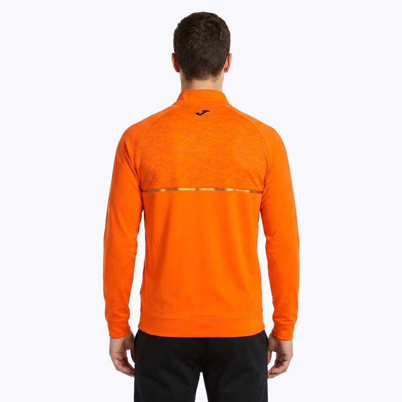 Bluza do biegania męska Joma Record III Full Zip orange 2