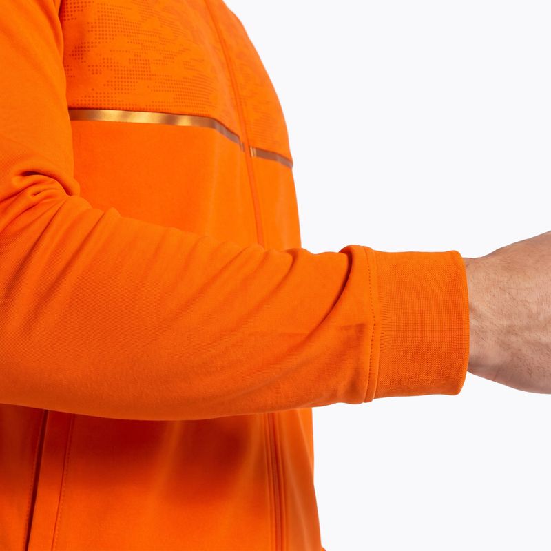 Bluza do biegania męska Joma Record III Full Zip orange 4