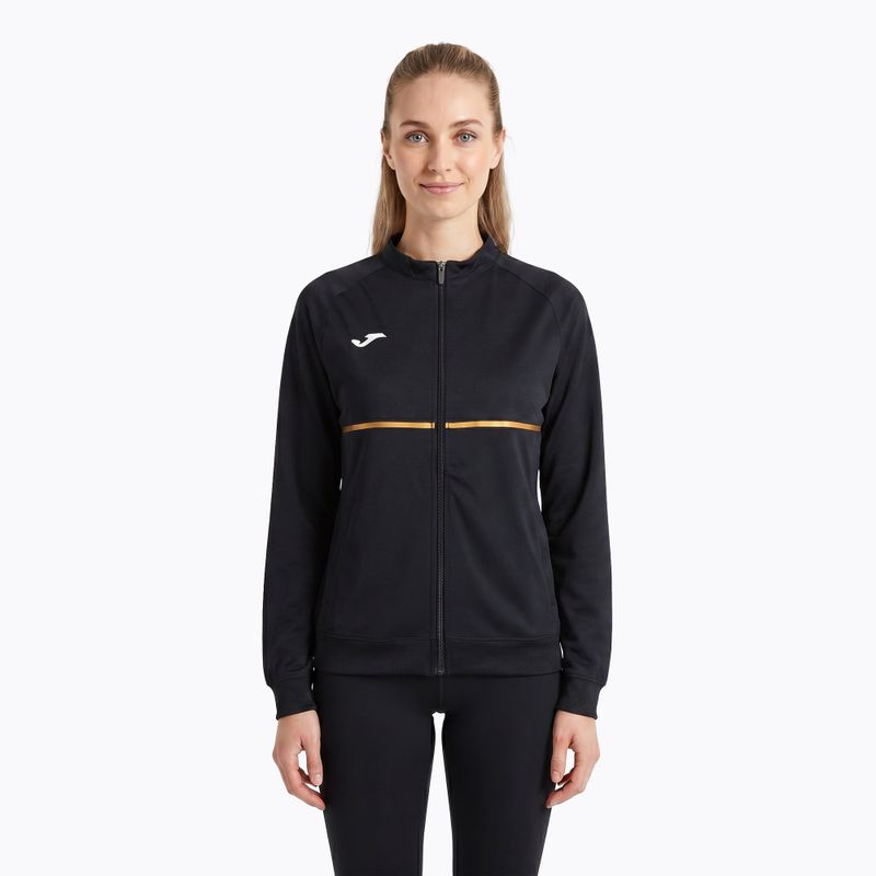 Bluza do biegania damska Joma Record III Full Zip black