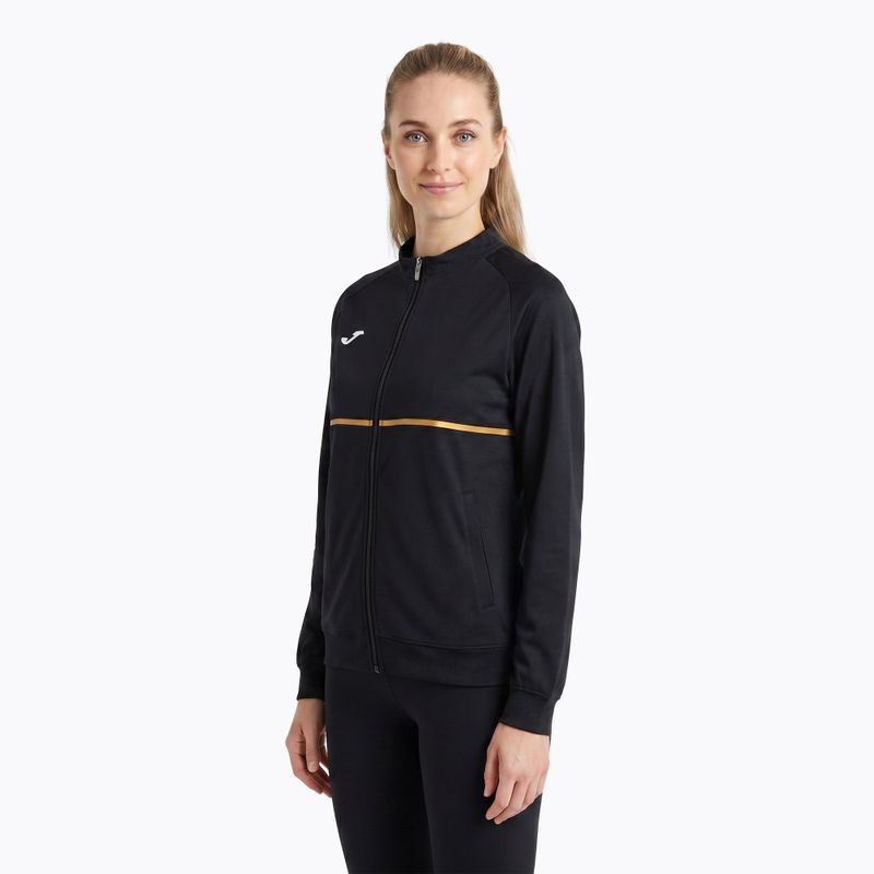 Bluza do biegania damska Joma Record III Full Zip black 2