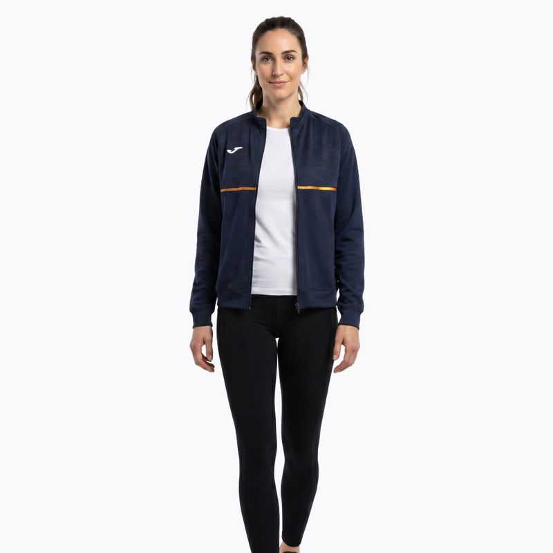 Bluza do biegania damska Joma Record III Full Zip navy 2