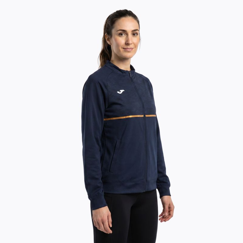 Bluza do biegania damska Joma Record III Full Zip navy 3