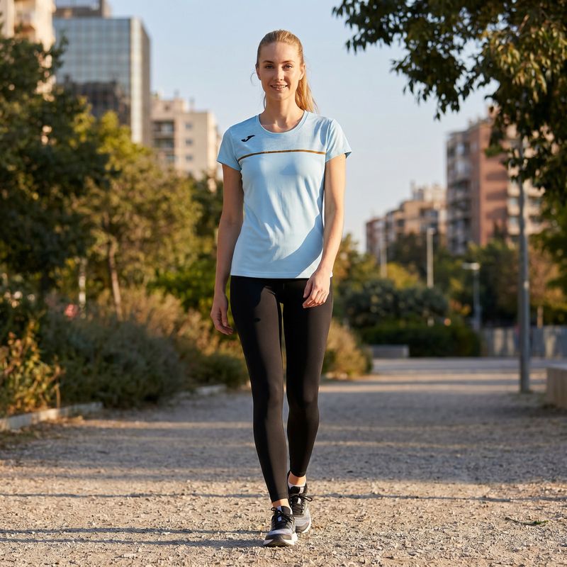 Koszulka do biegania damska Joma Record III light blue 7