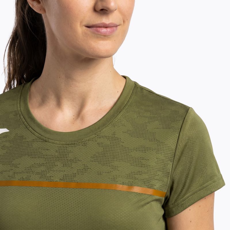 Koszulka do biegania damska Joma Record III khaki 4