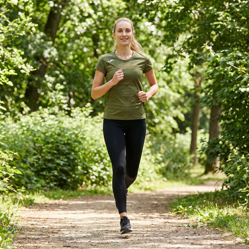 Koszulka do biegania damska Joma Record III khaki 9