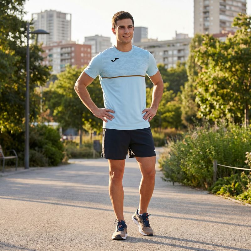 Koszulka do biegania męska Joma Record III light blue 4