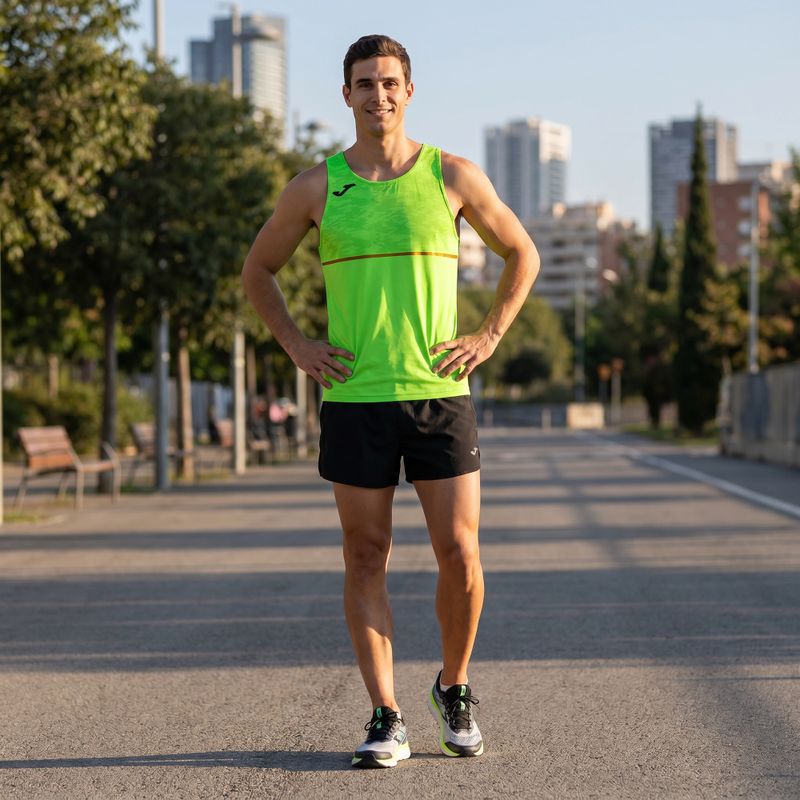 Koszulka do biegania męska Joma Record III fluor green 5