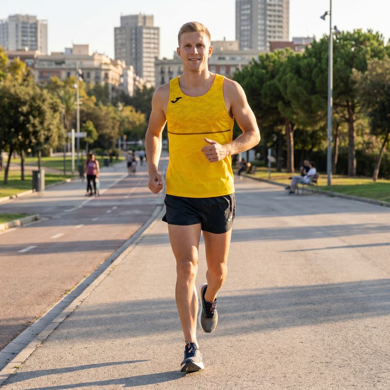 Koszulka do biegania męska Joma Record III yellow 8