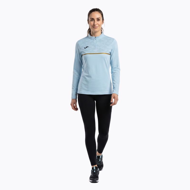 Bluza do biegania damska Joma Record III light blue 2
