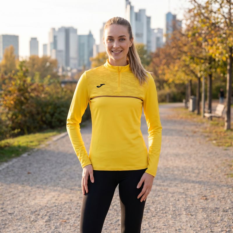 Bluza do biegania damska Joma Record III yellow 8