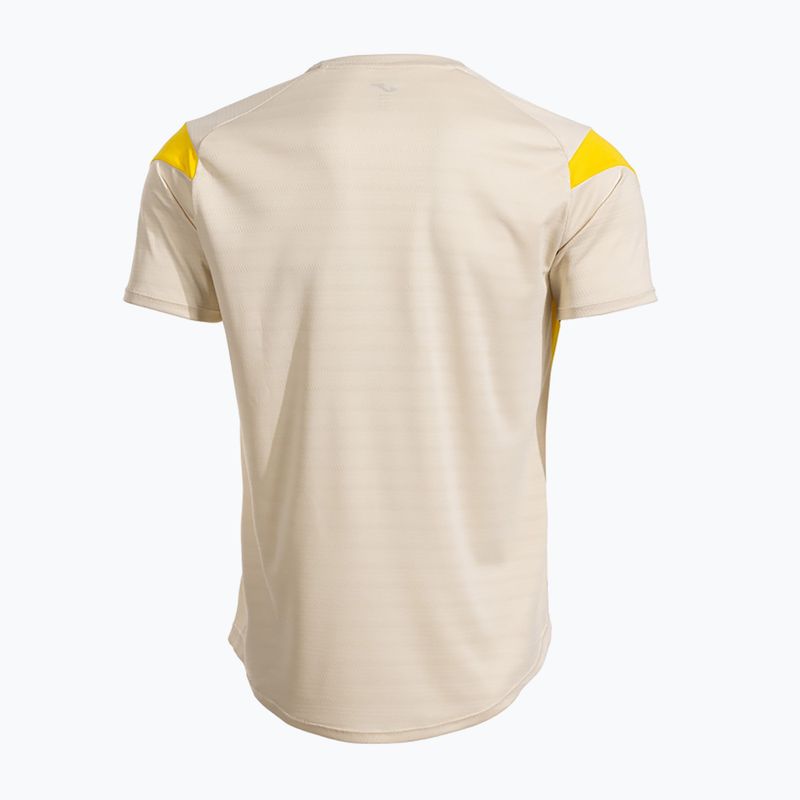 Koszulka męska Joma Montreal beige/yellow 2