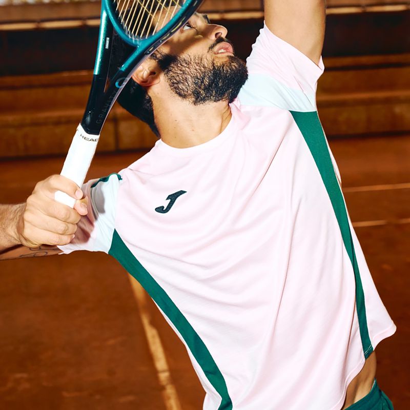 Koszulka męska Joma Montreal pink/green 5