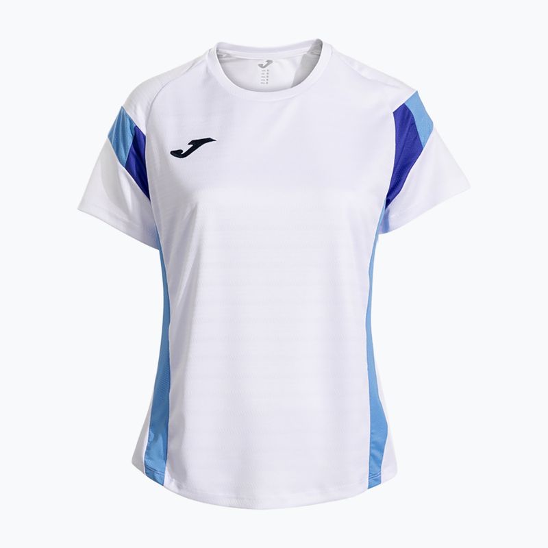 Koszulka tenisowa damska Joma Montreal white/sky blue